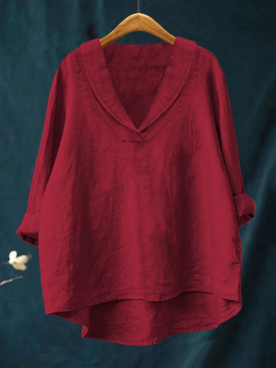 Linda | Elegant Linen Blouse shirt