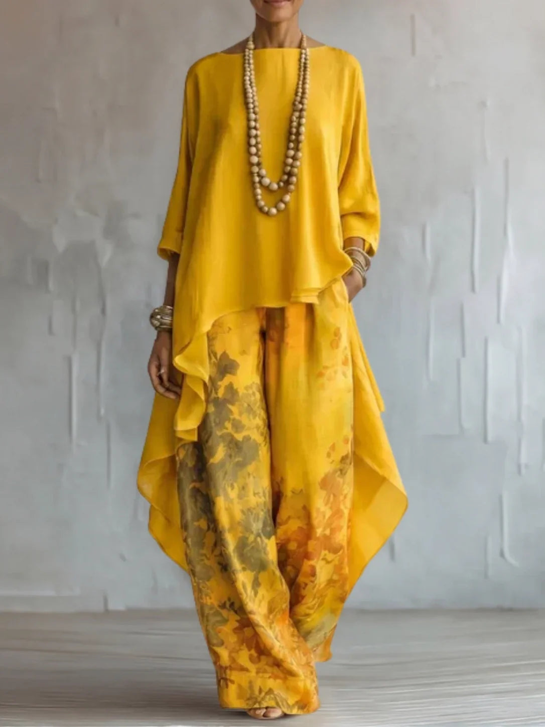 LaVina | Flowing Asymmetric Floral Co-ord