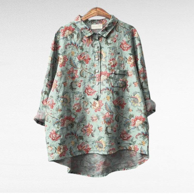 Hedwig | Elegant Linen Blouse with a Classic Feel