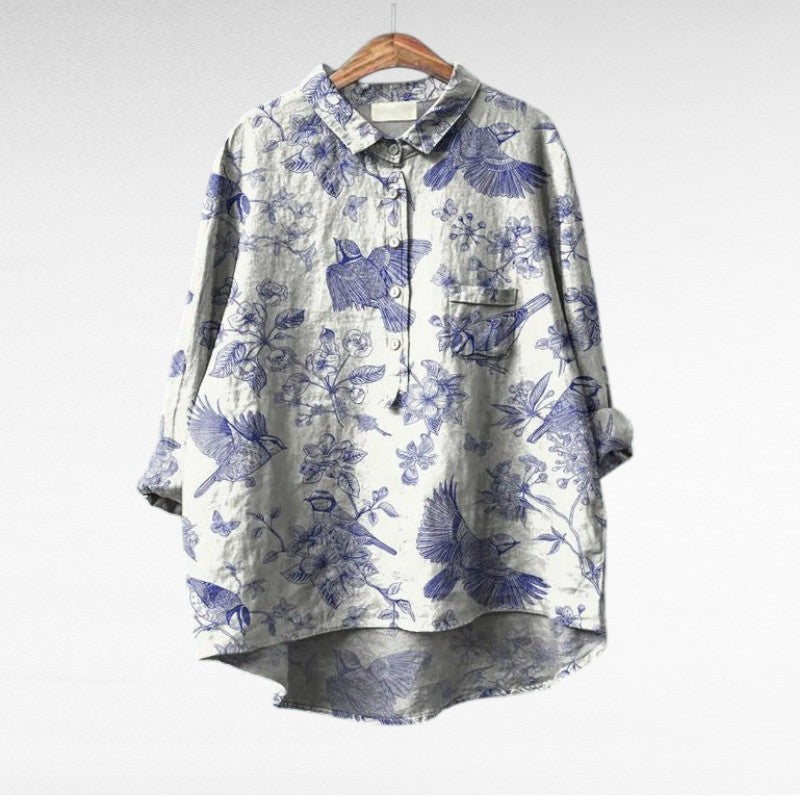 Hedwig | Elegant Linen Blouse with a Classic Feel