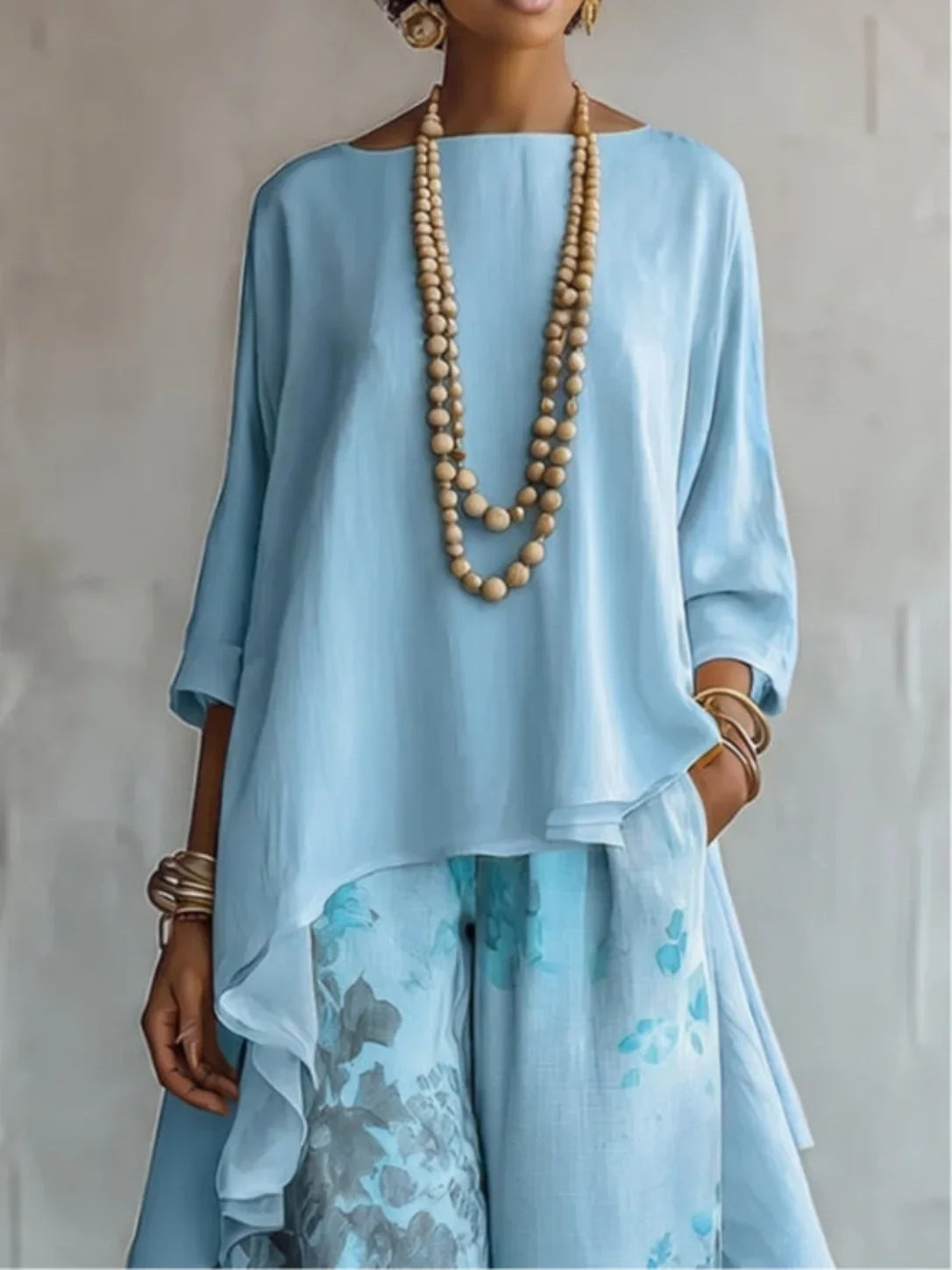 LaVina | Flowing Asymmetric Floral Co-ord