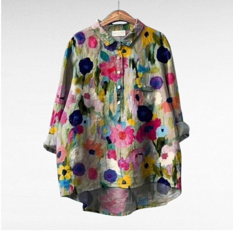 Hedwig | Elegant Linen Blouse with a Classic Feel