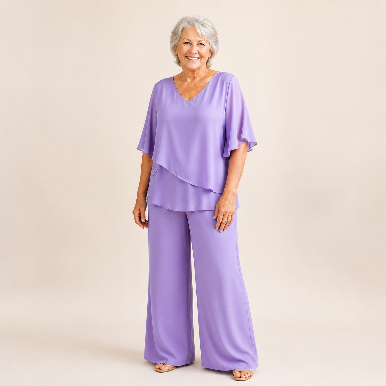 Esme | Elegant Flowing Double Layer 2-Piece Set