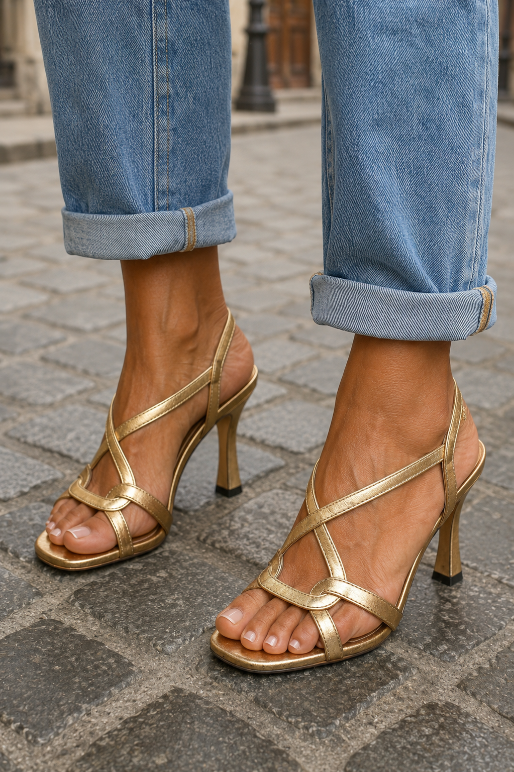 Isabella | Golden Summer Charm Heels