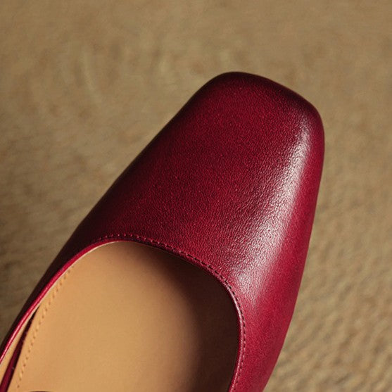 Karin | Classic Leather Mules – Comfortable Everyday Fit