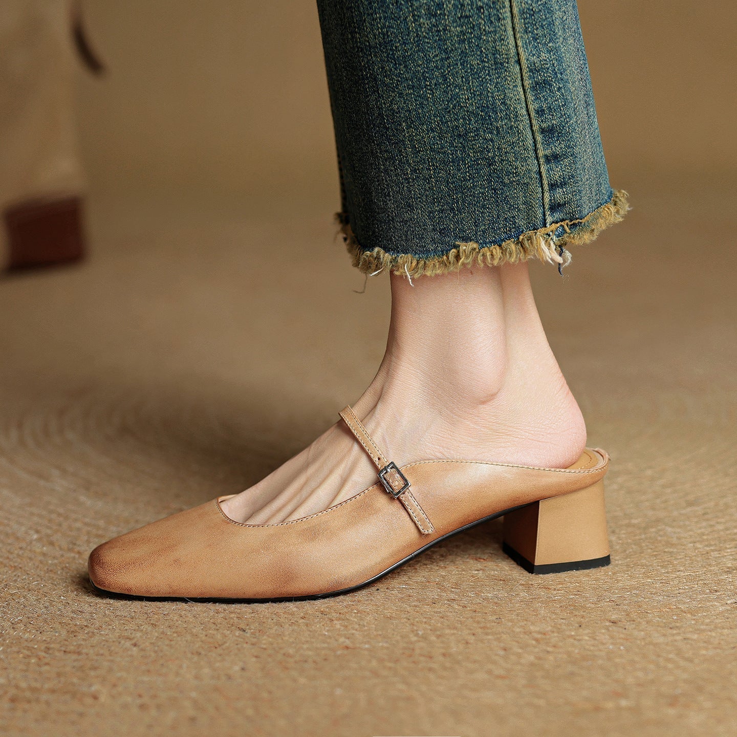 Karin | Classic Leather Mules – Comfortable Everyday Fit