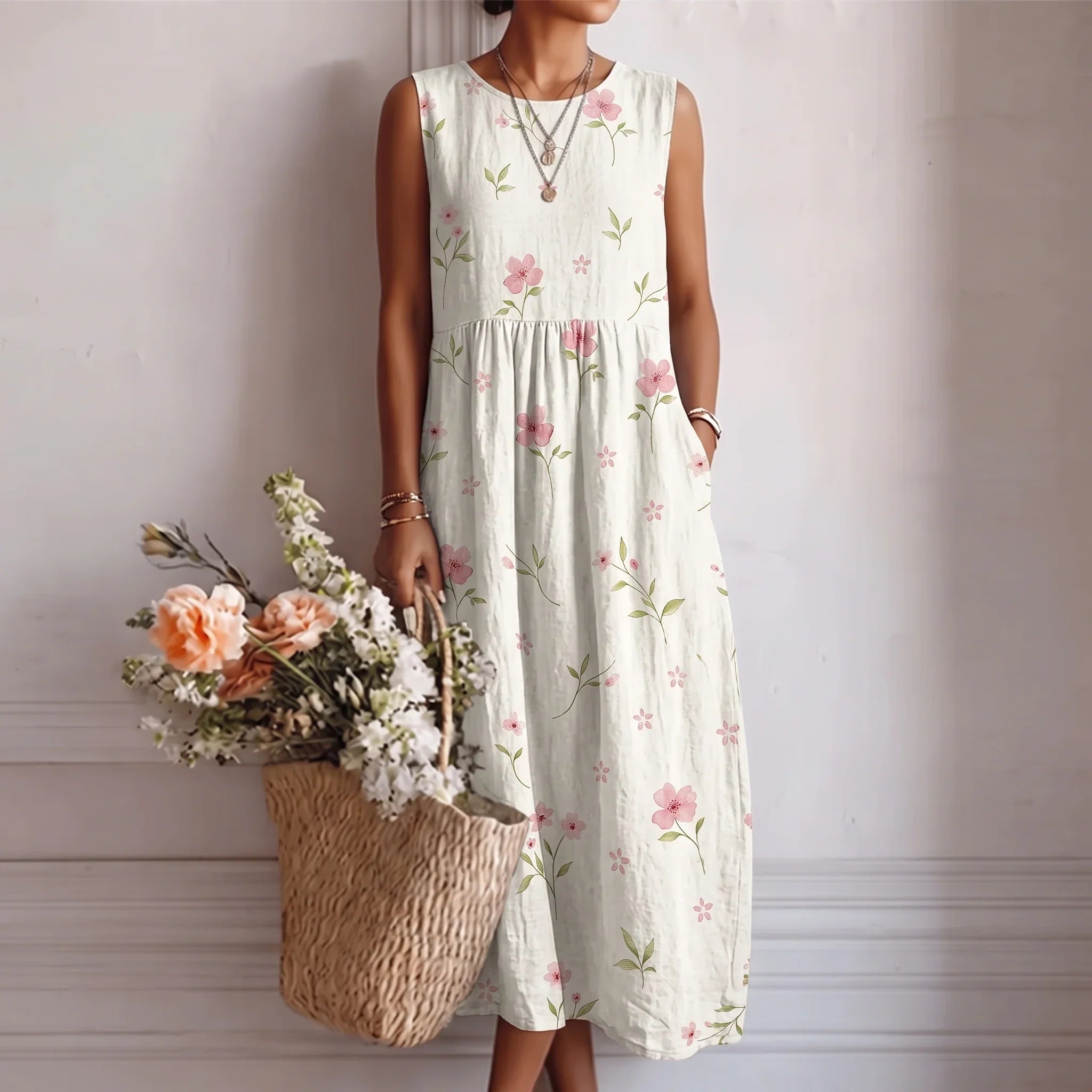 Alba | Flowing Midi Dress