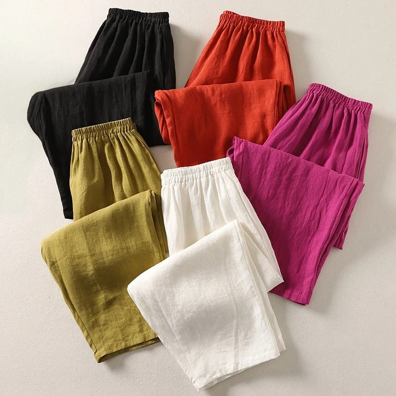 Amalia — Flowing Cotton Trousers