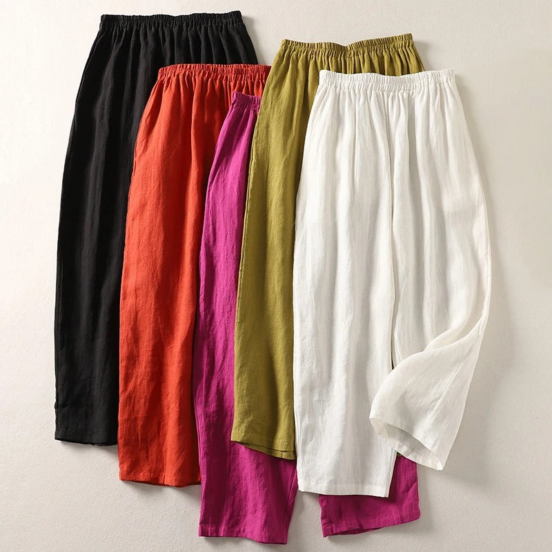 Amalia — Flowing Cotton Trousers