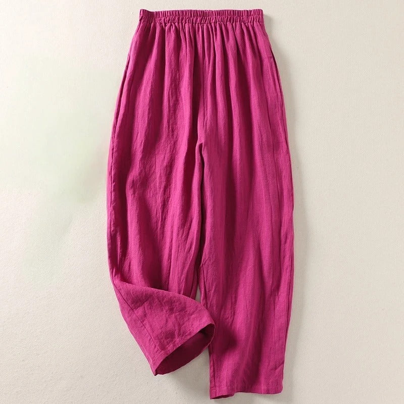 Amalia — Flowing Cotton Trousers
