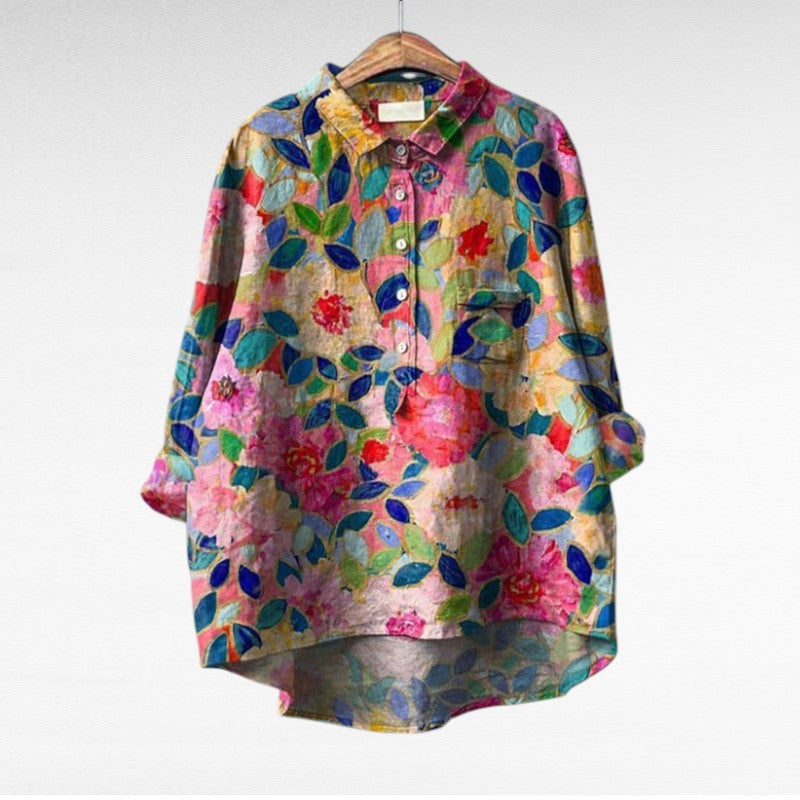 Hedwig | Elegant Linen Blouse with a Classic Feel