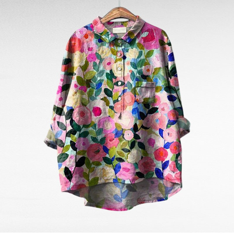 Hedwig | Elegant Linen Blouse with a Classic Feel