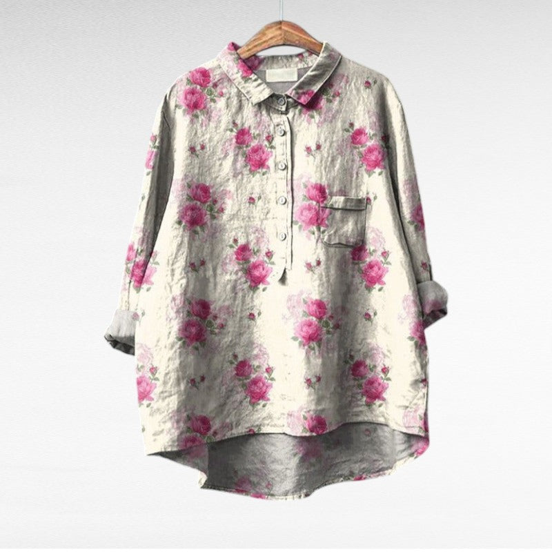 Hedwig | Elegant Linen Blouse with a Classic Feel
