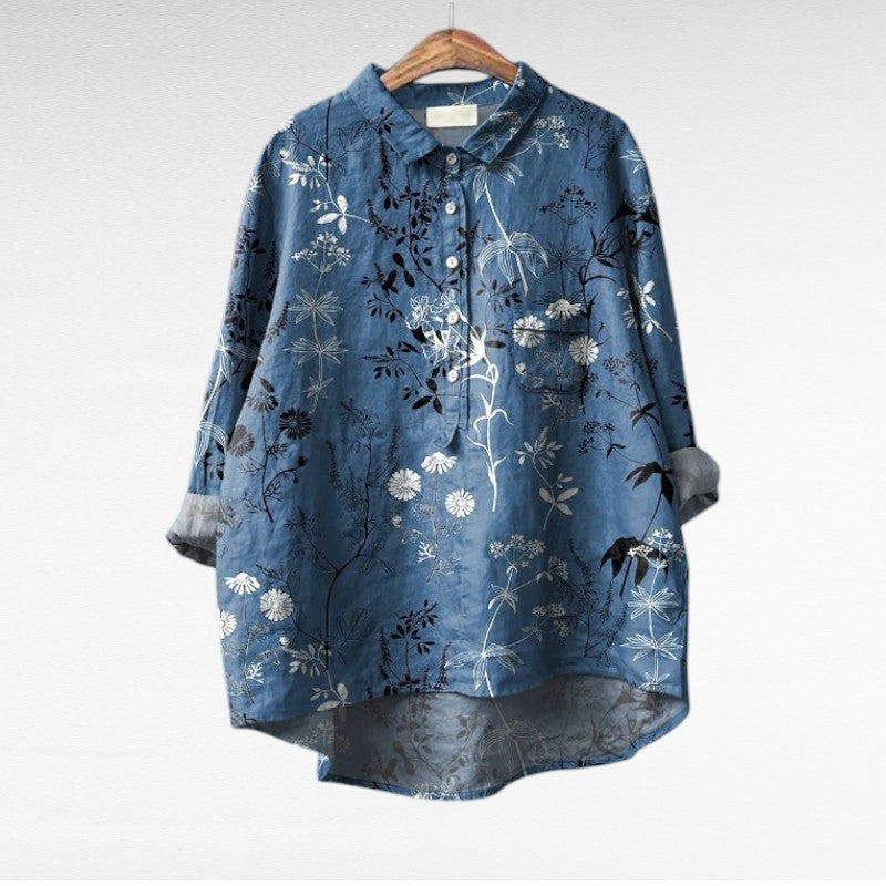 Hedwig | Elegant Linen Blouse with a Classic Feel