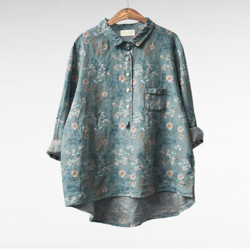Hedwig | Elegant Linen Blouse with a Classic Feel