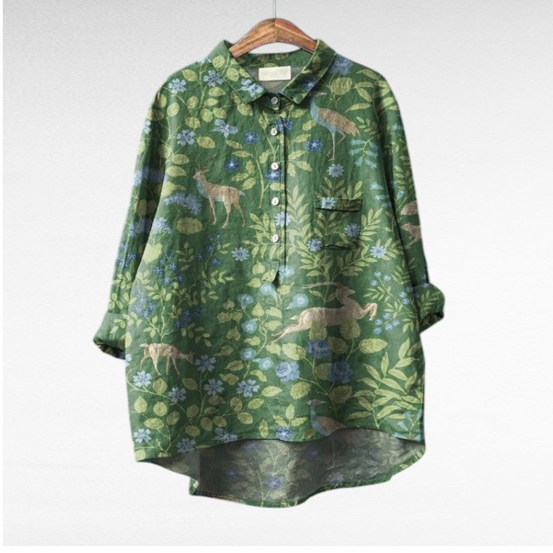 Hedwig | Elegant Linen Blouse with a Classic Feel