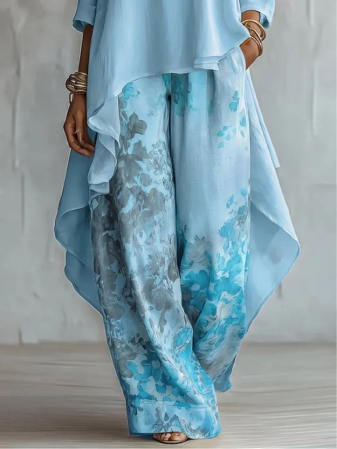 LaVina | Flowing Asymmetric Floral Co-ord