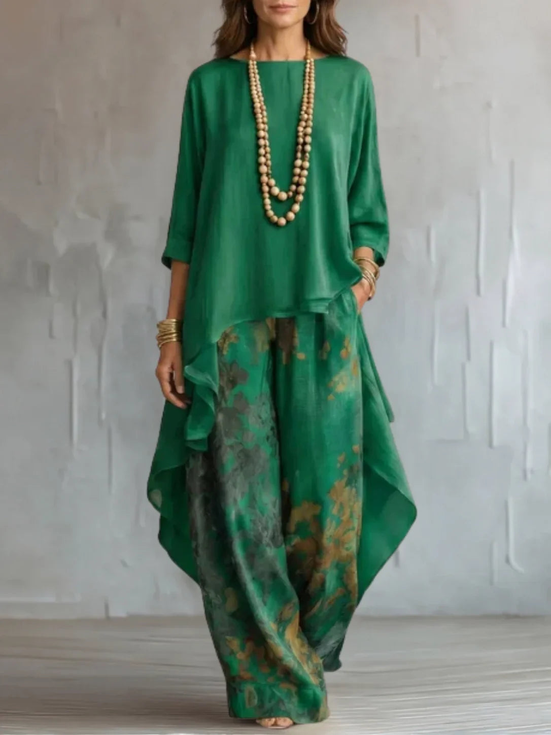 LaVina | Flowing Asymmetric Floral Co-ord