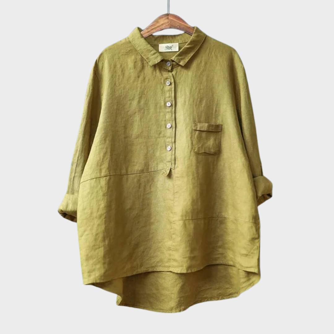 Camilla | Elegant Linen Blouse with a Relaxed Fit