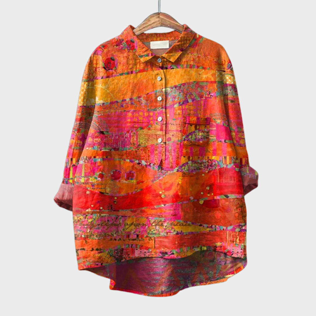 Frida | Elegant Linen Blouse
