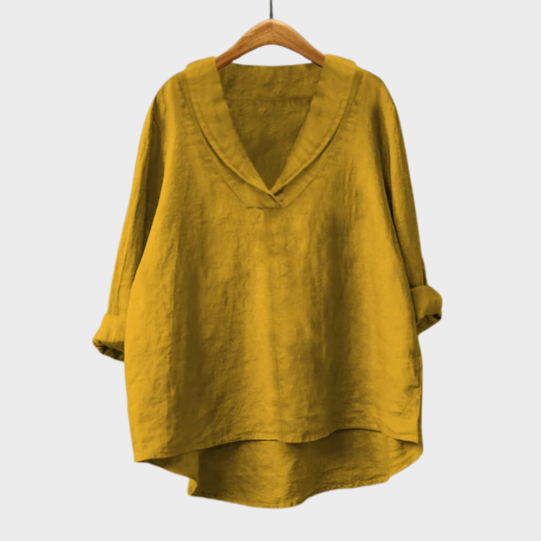 Linda | Elegant Linen Blouse shirt