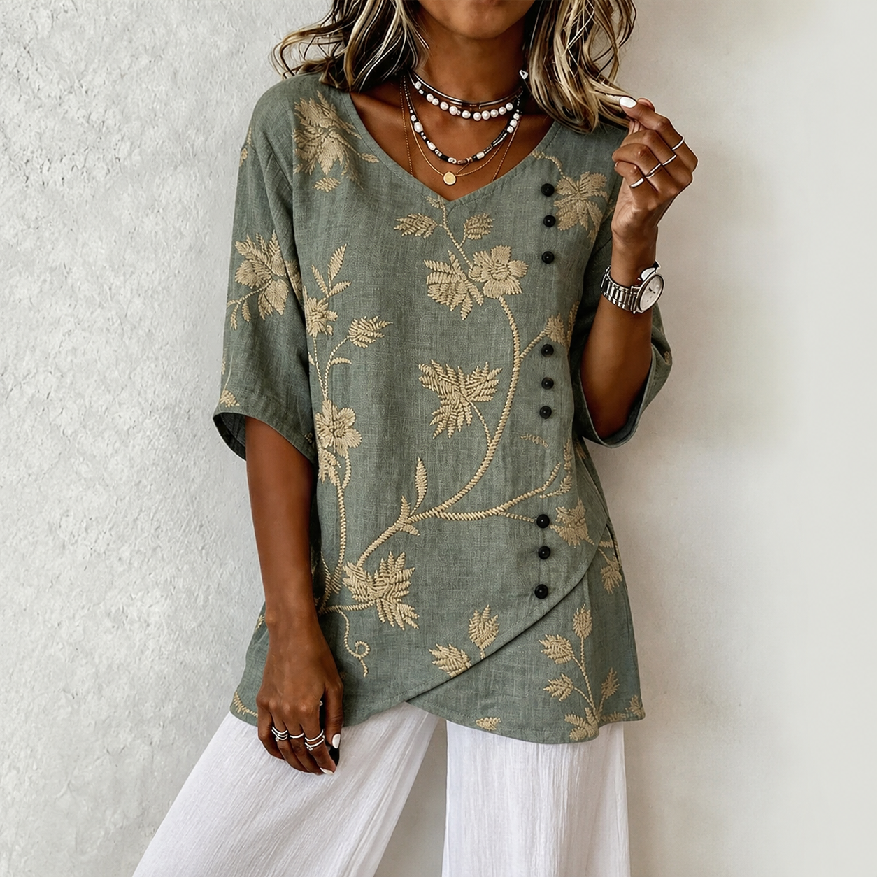 Valentina | Embroidered Blouse
