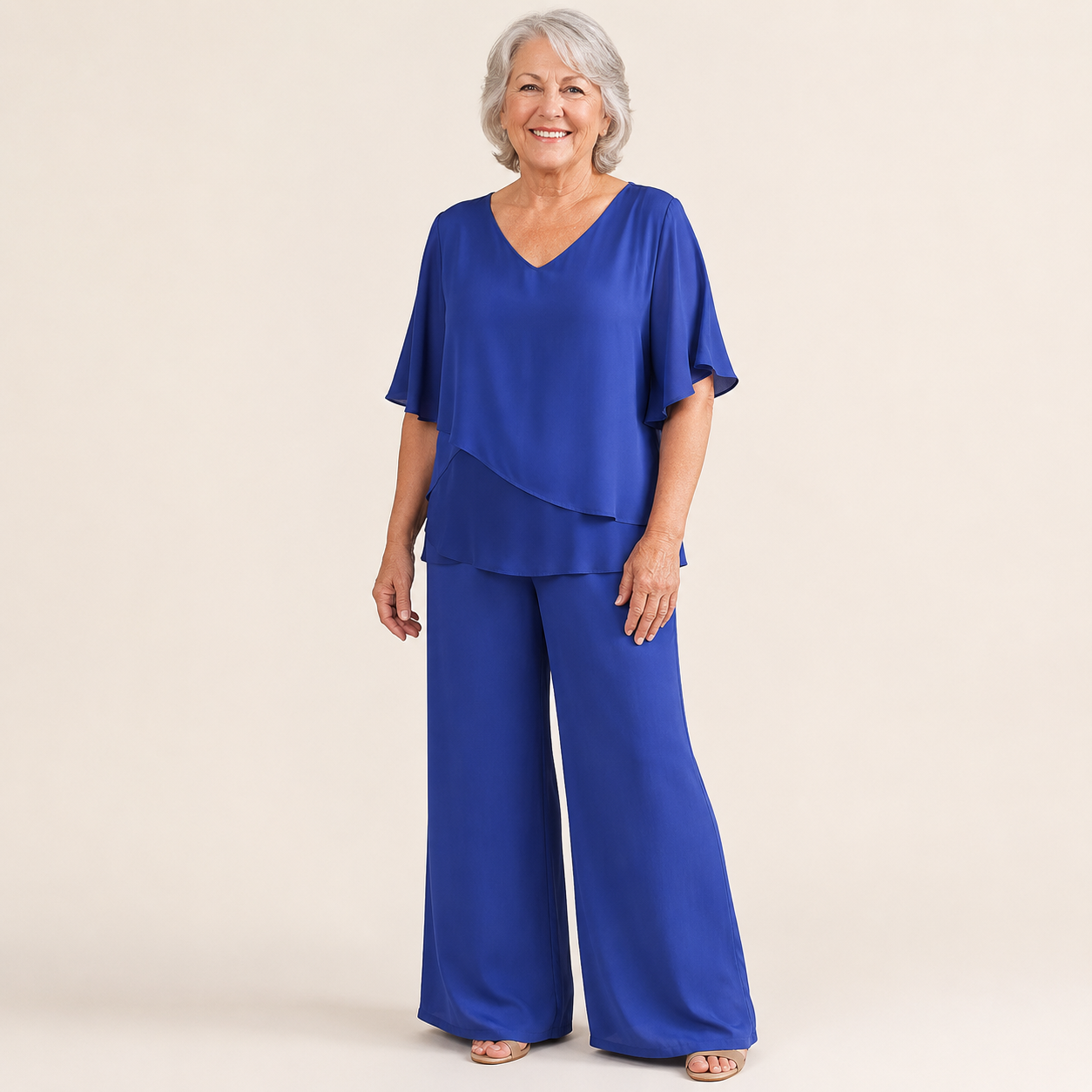 Esme | Elegant Flowing Double Layer 2-Piece Set