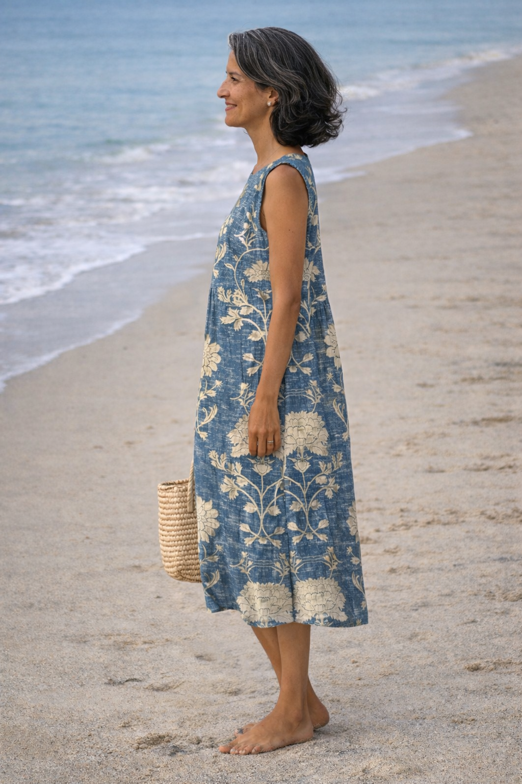 Katarina | Floral Boho Dress in Lightweight Fabric