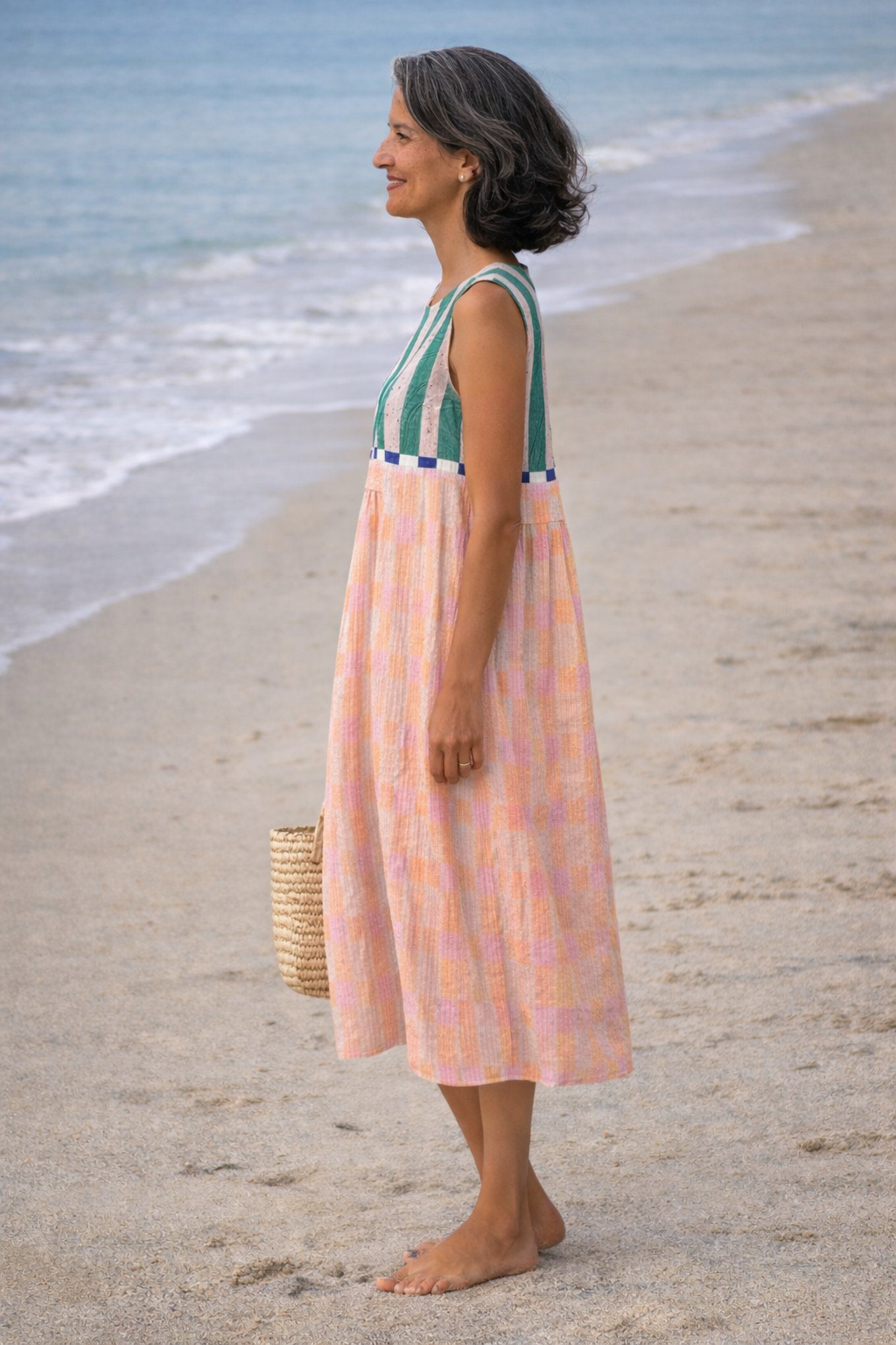 Mikaela | Relaxed Dress with Pastel Stripes