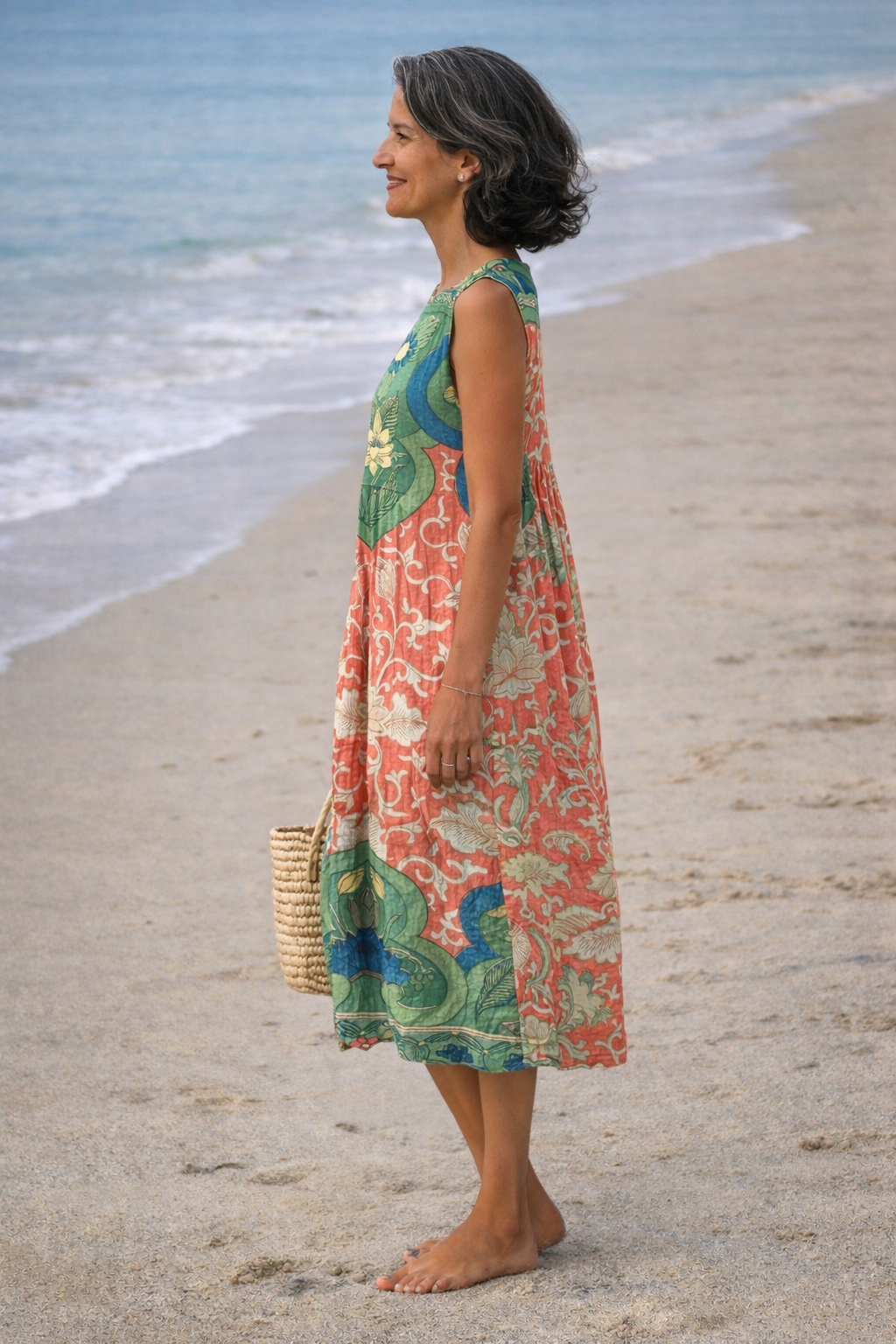 Olivia | Bohemian Dress with a Floral and Ornamental Pattern