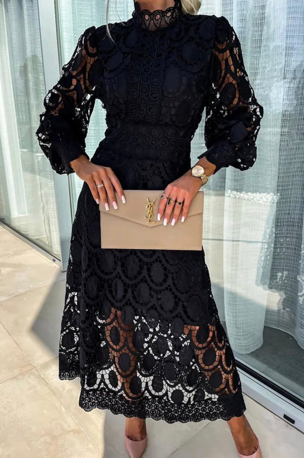 Melody | Timeless Elegant Lace Midi Dress