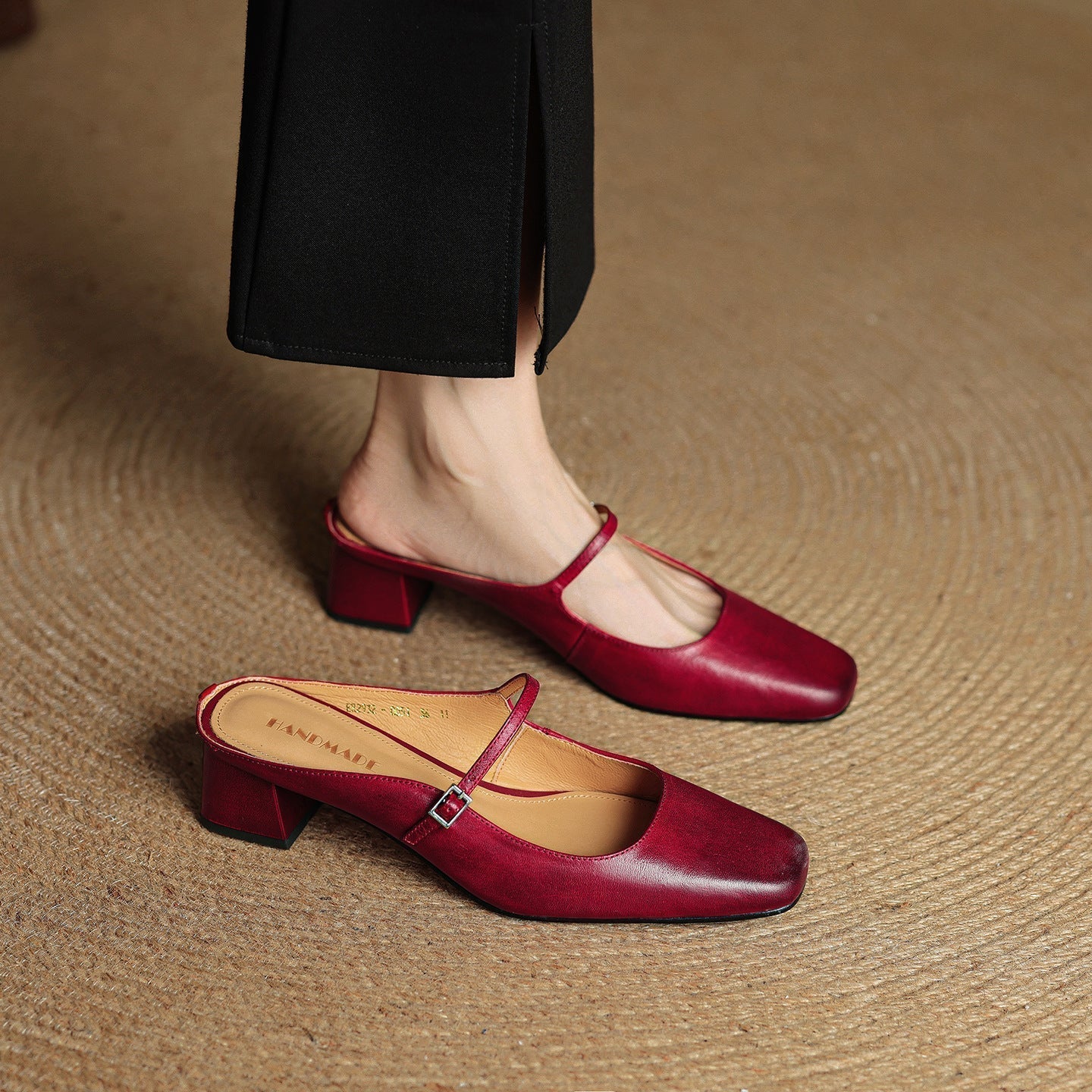 Karin | Classic Leather Mules – Comfortable Everyday Fit