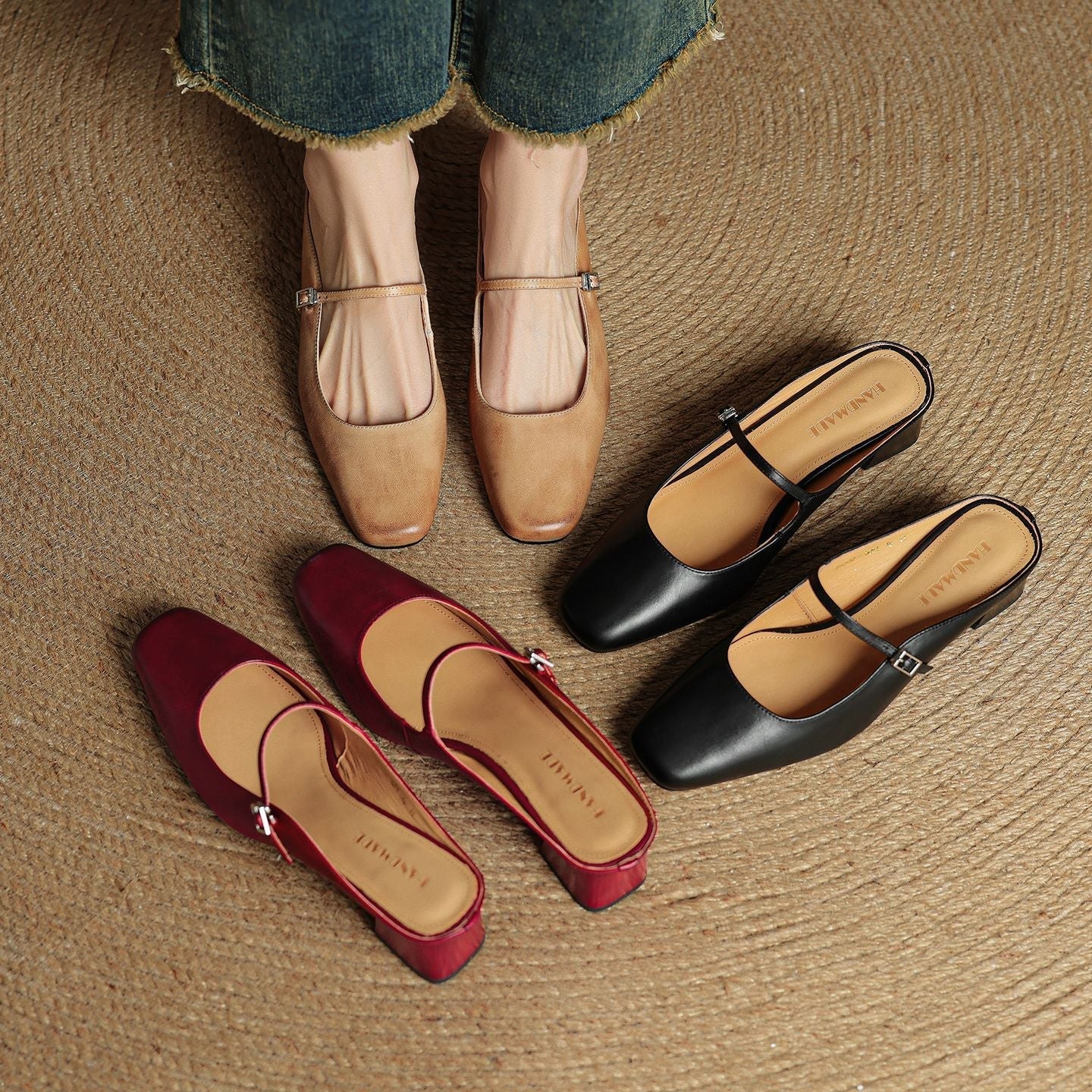 Karin | Classic Leather Mules – Comfortable Everyday Fit
