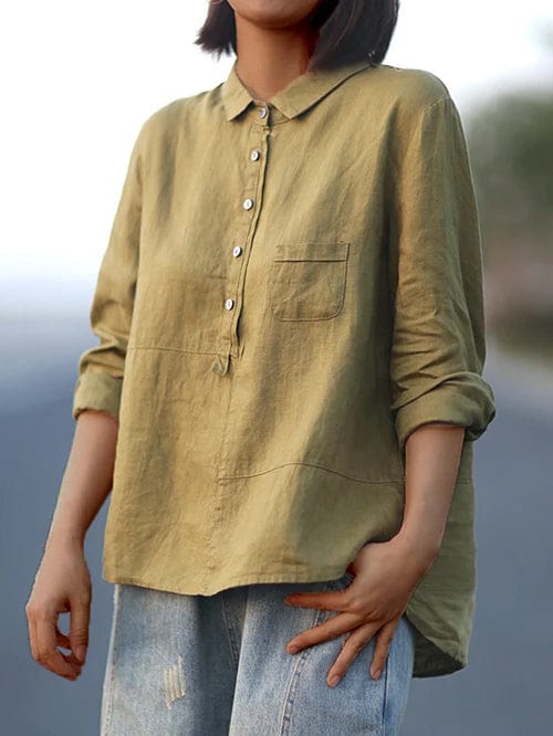 Camilla | Elegant Linen Blouse with a Relaxed Fit