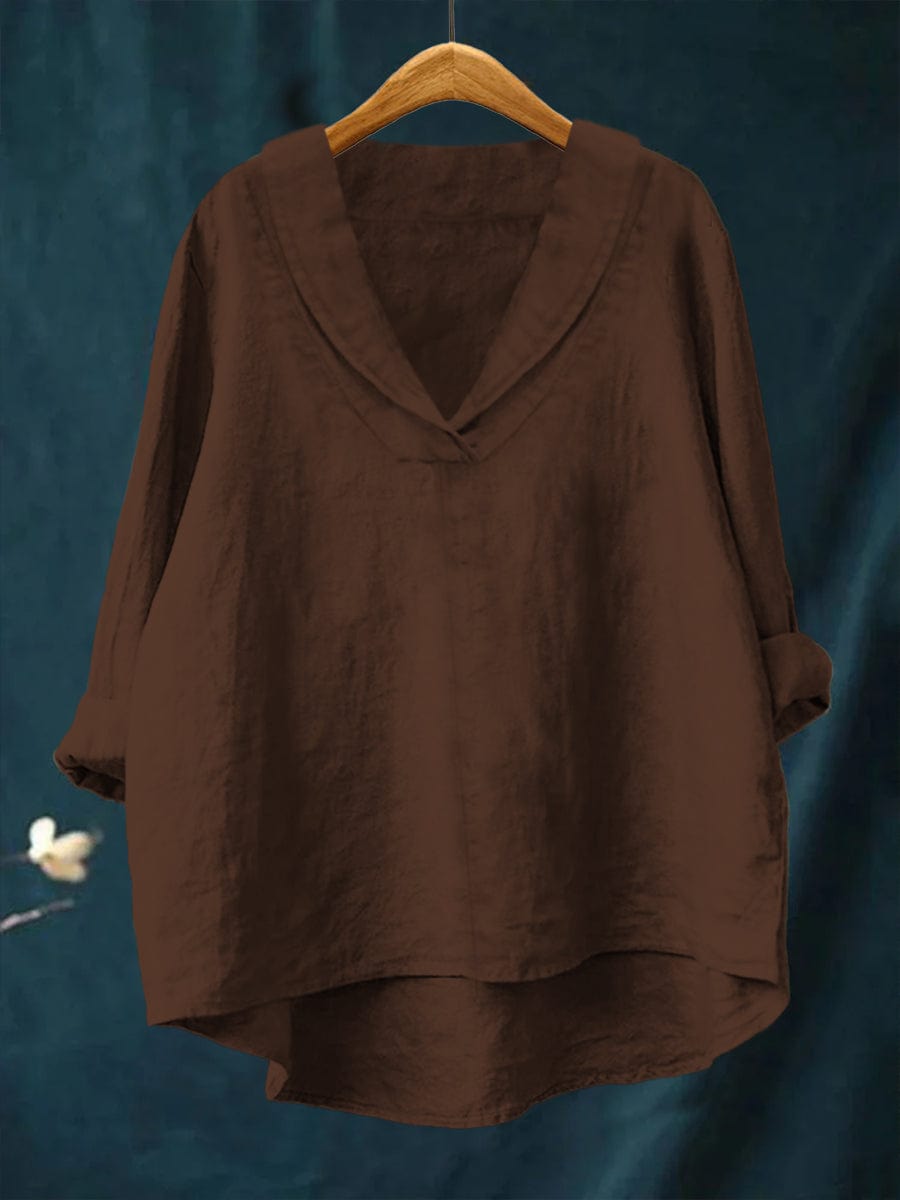 Linda | Elegant Linen Blouse shirt