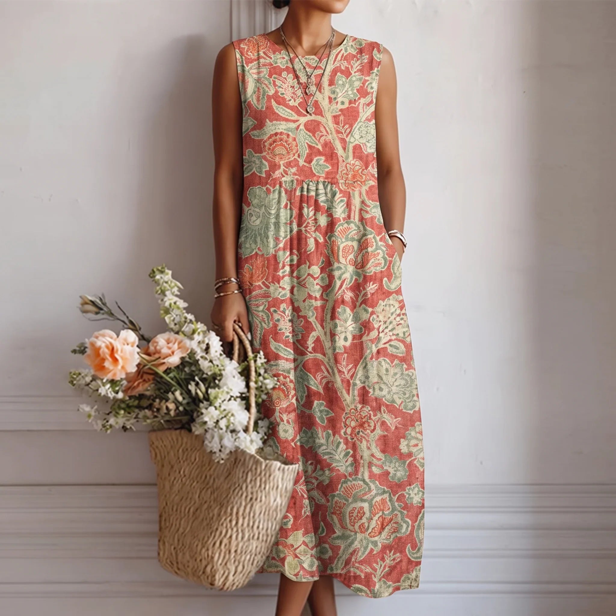 Alba | Flowing Midi Dress