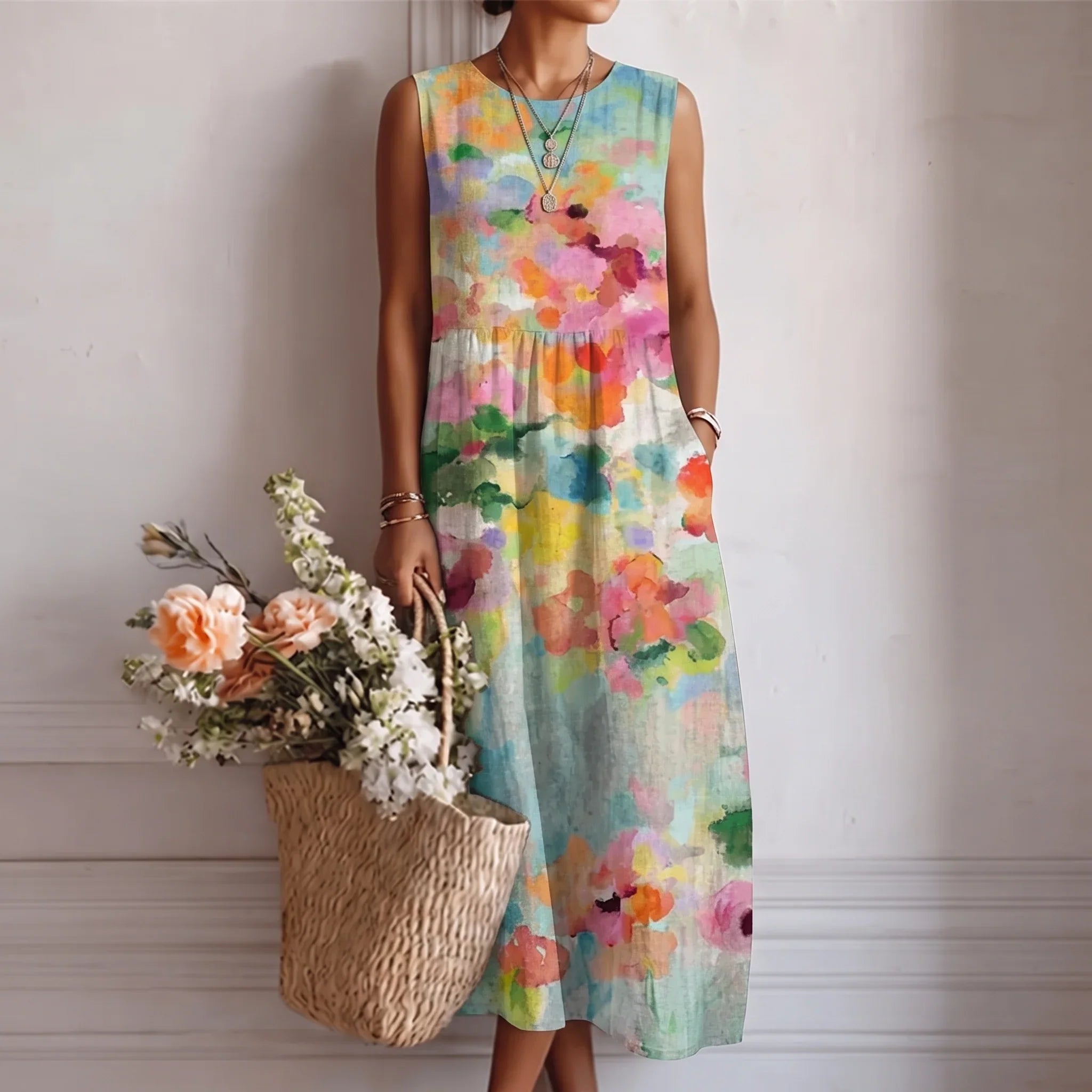 Alba | Flowing Midi Dress