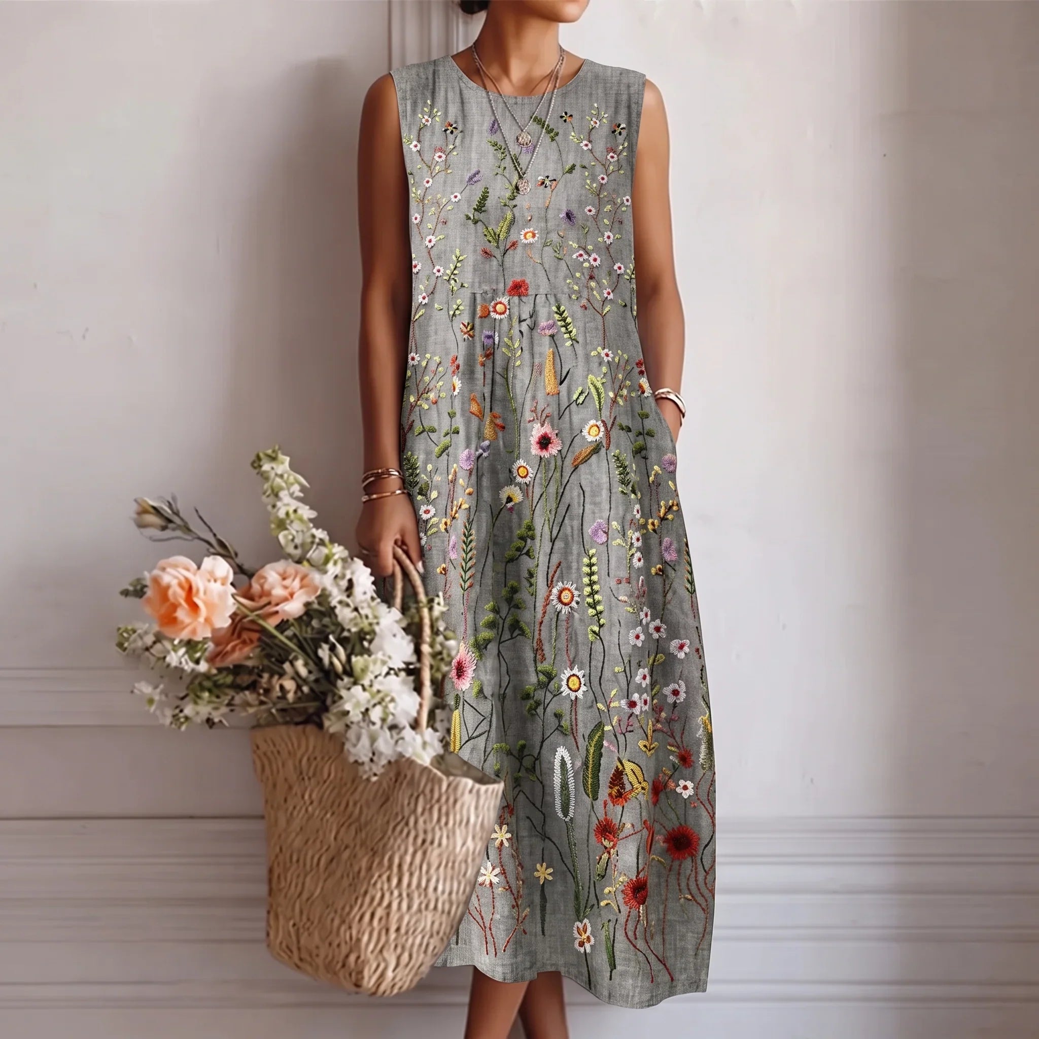 Alba | Flowing Midi Dress