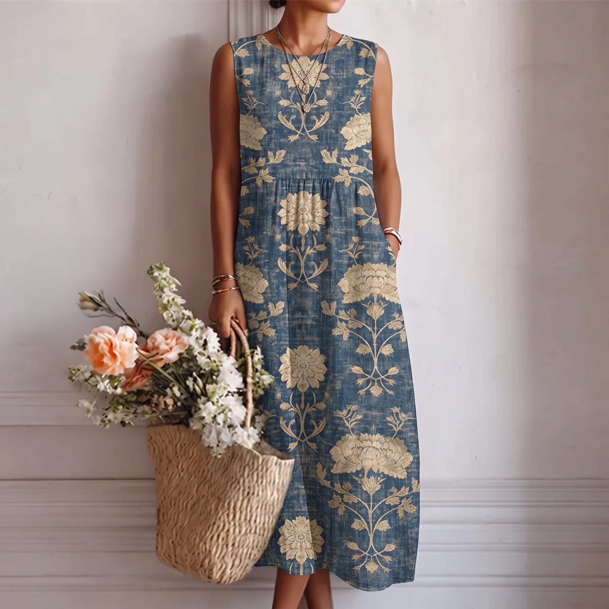 Alba | Flowing Midi Dress